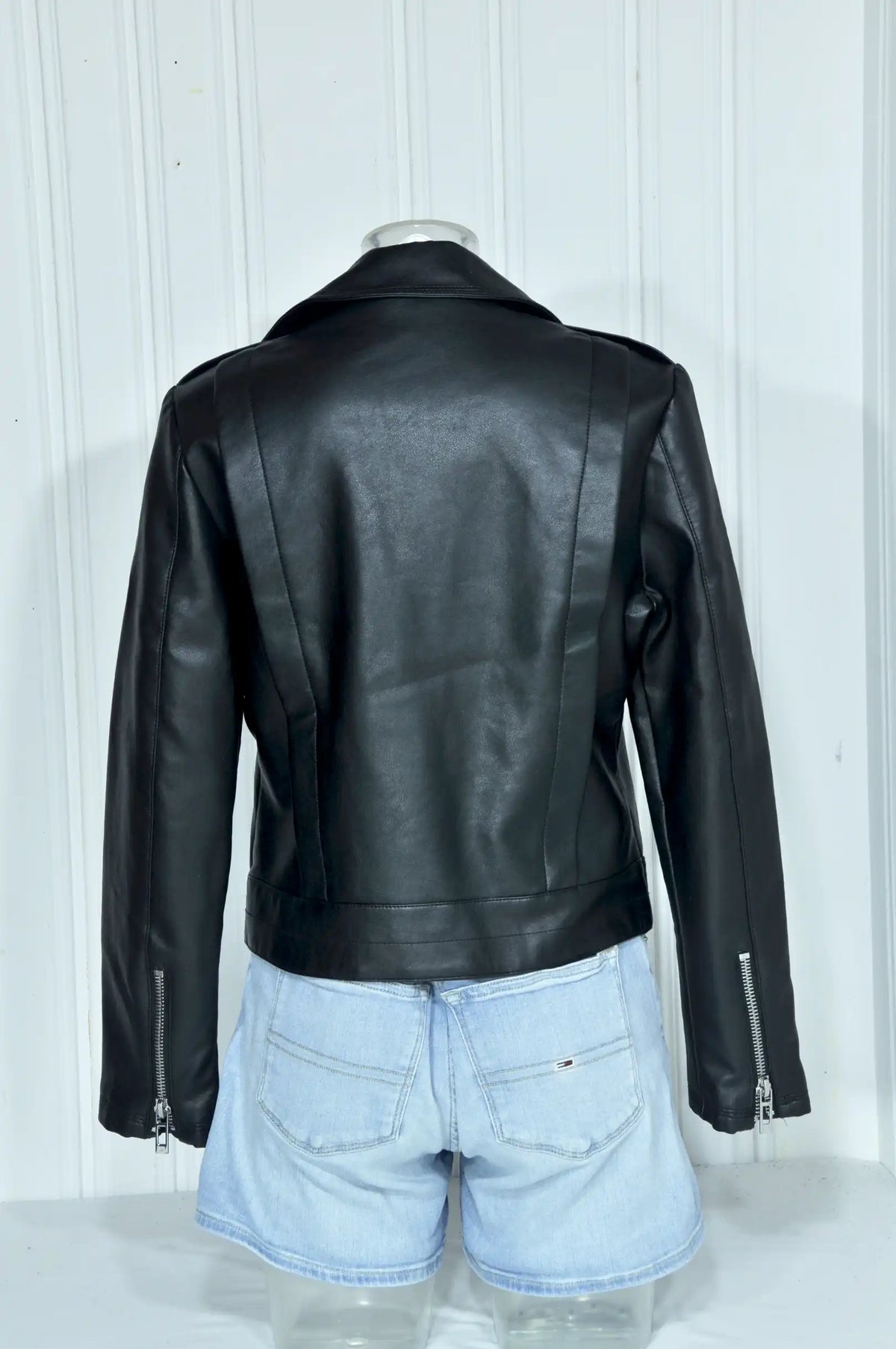 Perfecto noir en similicuir – Taille M