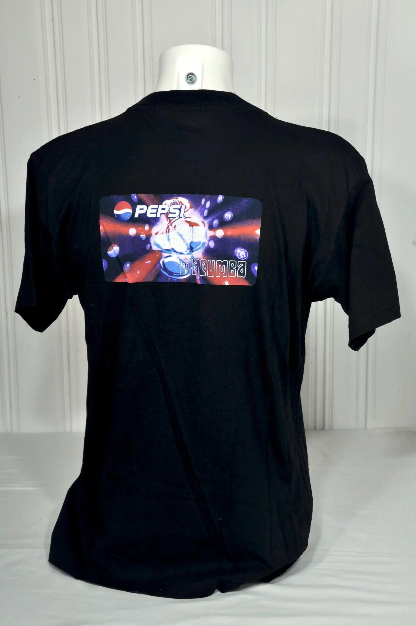 T-shirt Pepsi Macumba vintage noir – Taille XL