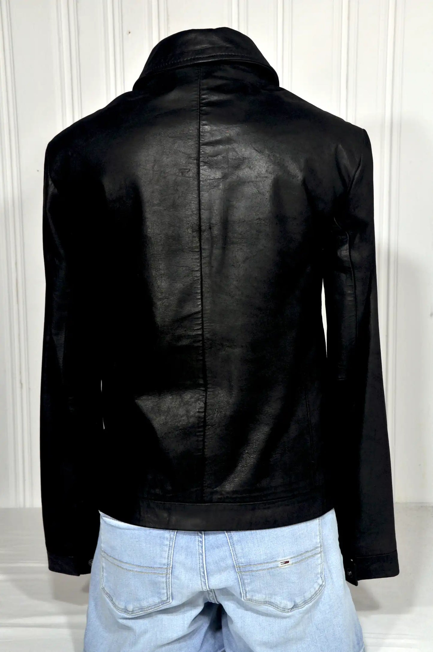 Blouson en cuir noir Celio – Taille S