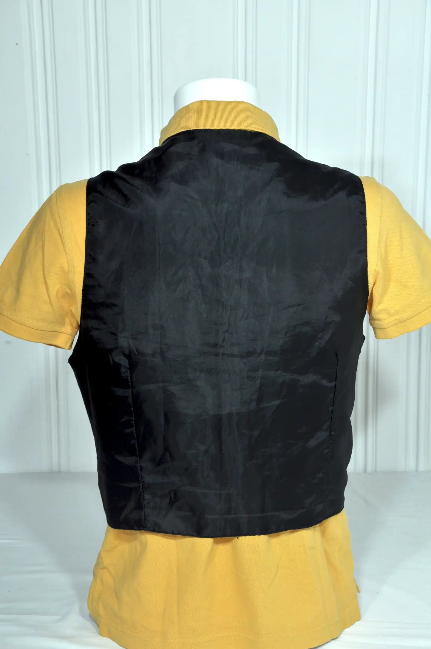 Gilet sans manches en daim noir – Taille 46-48