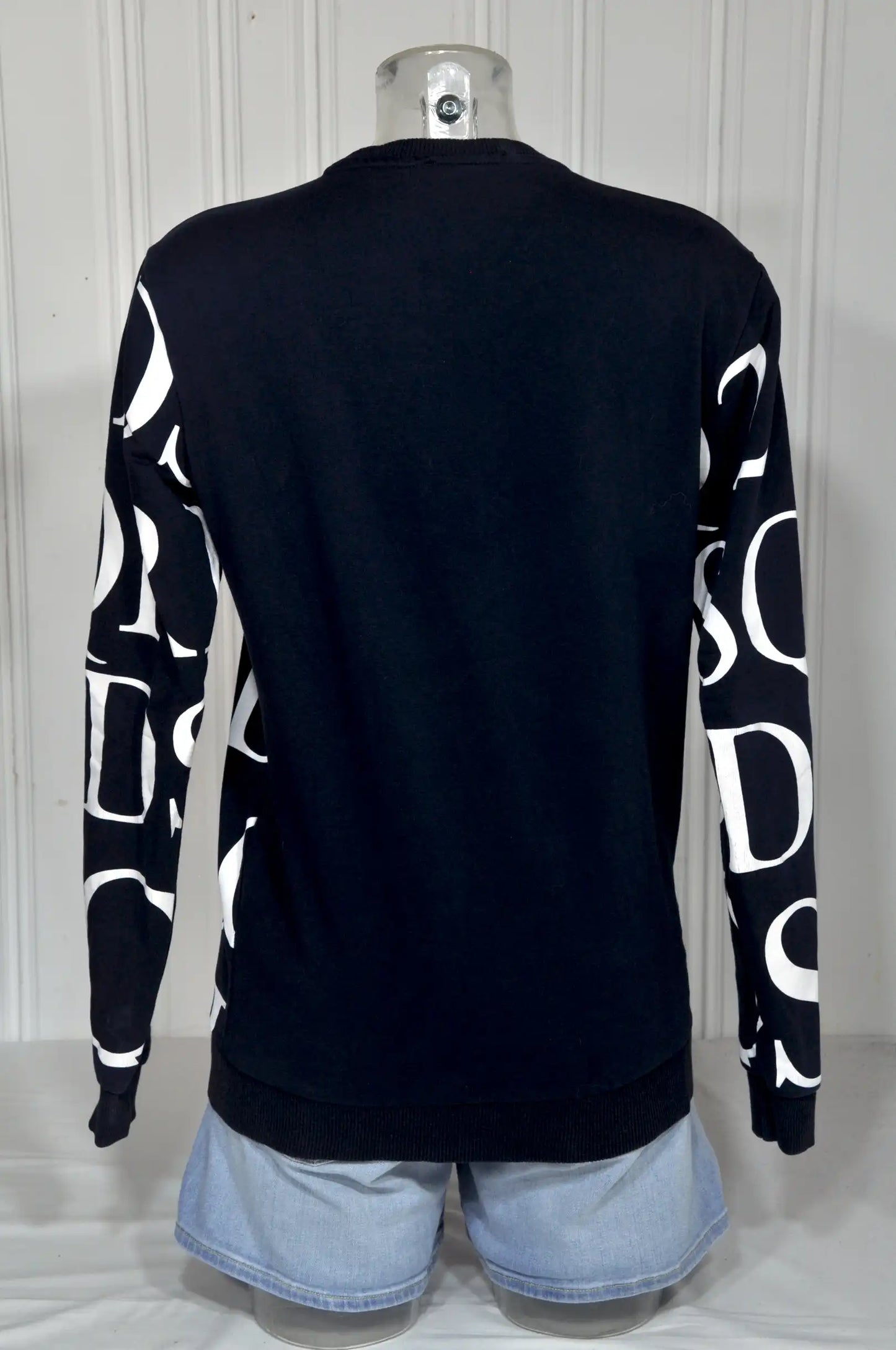 Sweat DSQUARED2 noir à imprimé graphique – Taille S