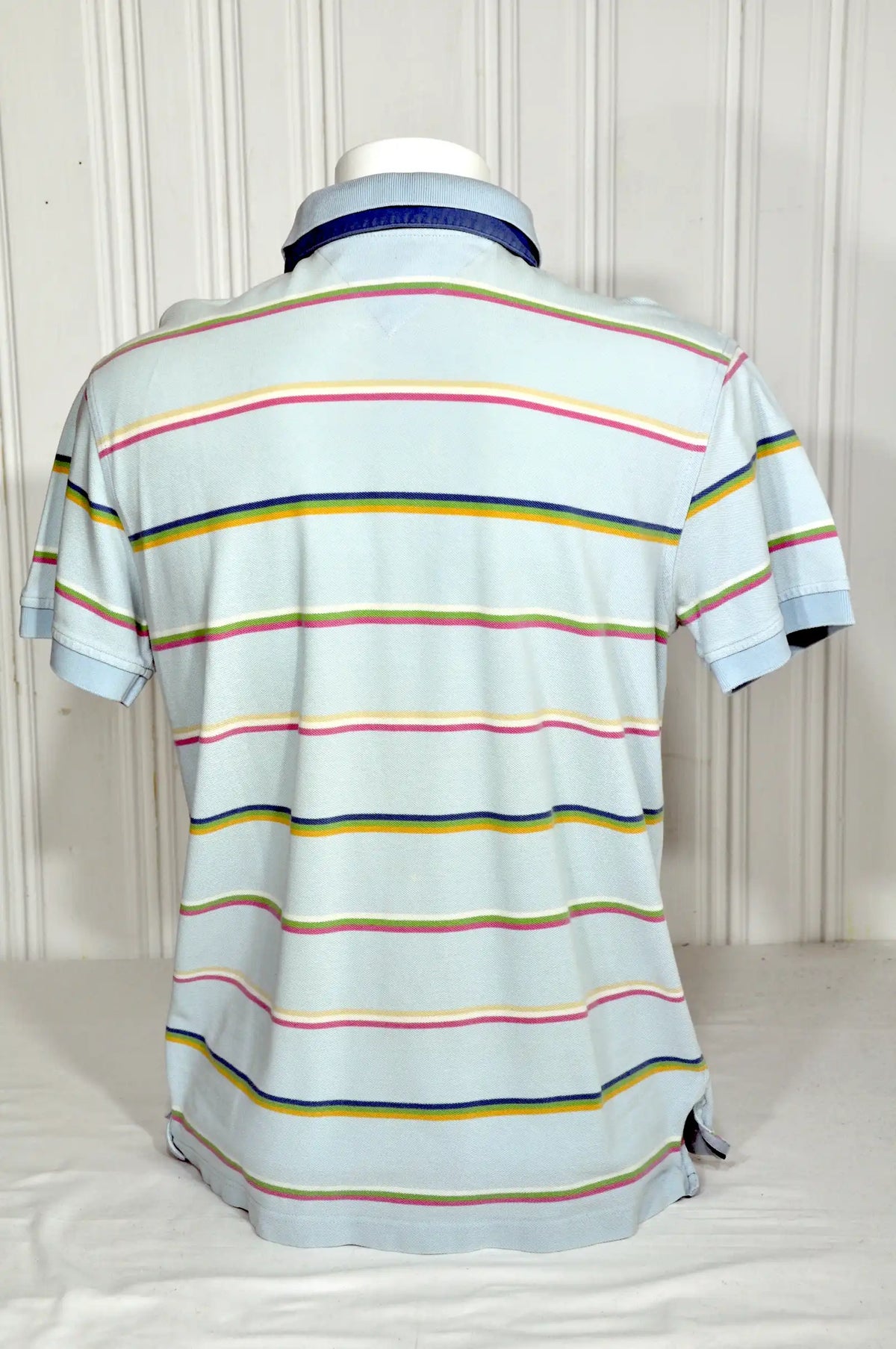 Polo Tommy Hilfiger Homme Double Col Rayé – Taille L