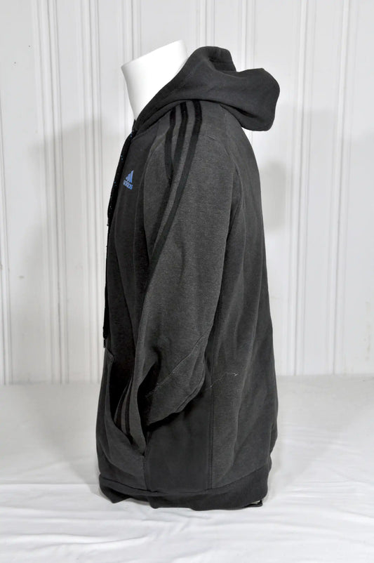 Sweat zippé à capuche Adidas gris – Taille M
