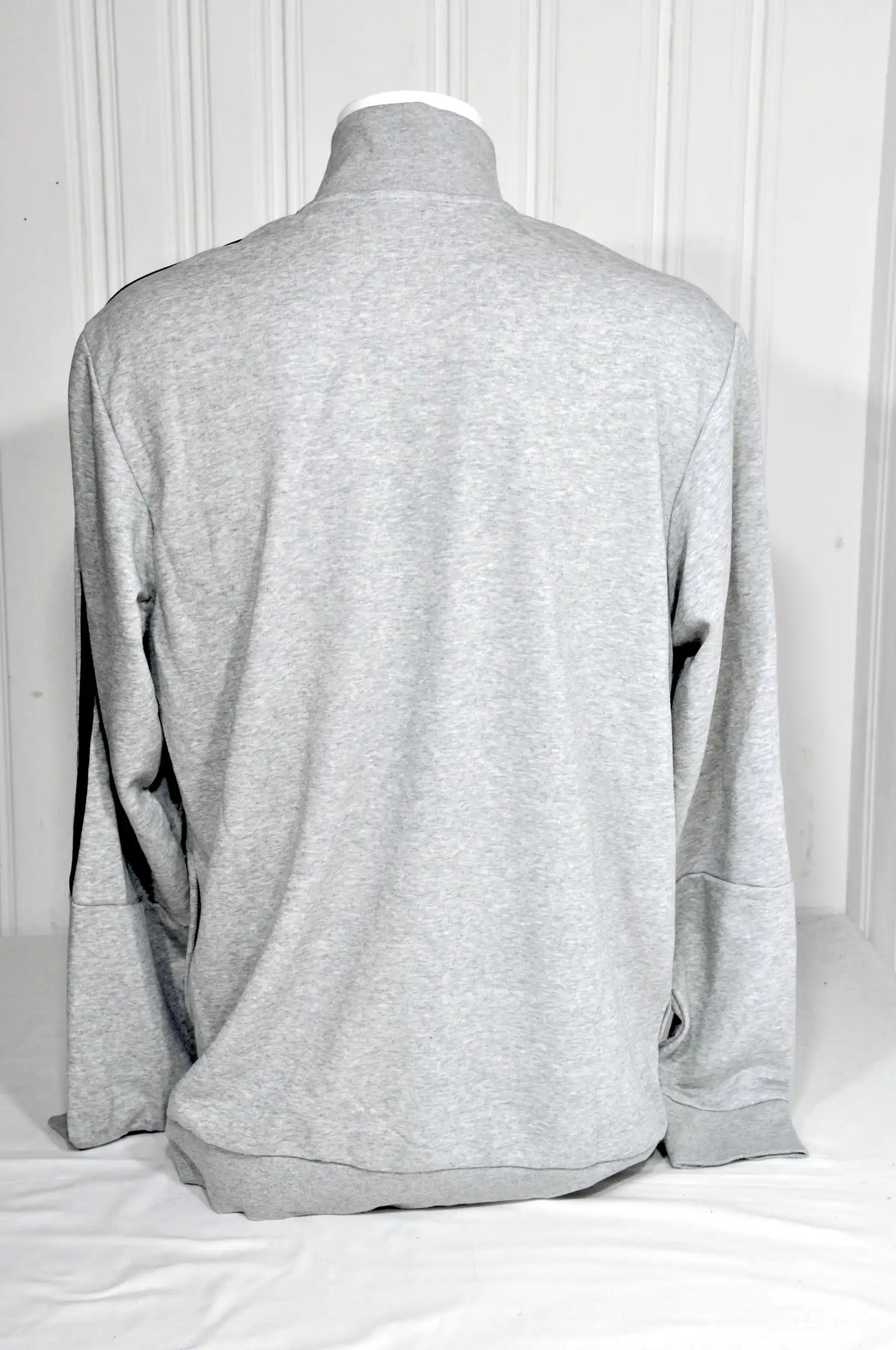 Veste zippée Adidas 3 bandes grise – Taille XL