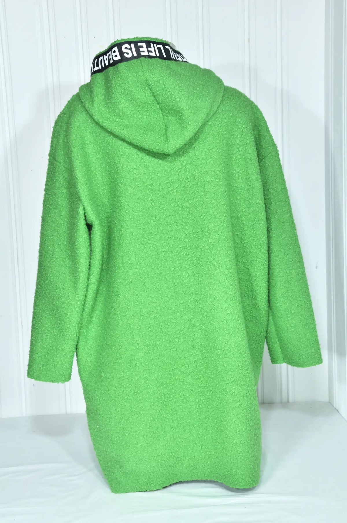 Manteau à capuche vert Fashion Jean – Taille S