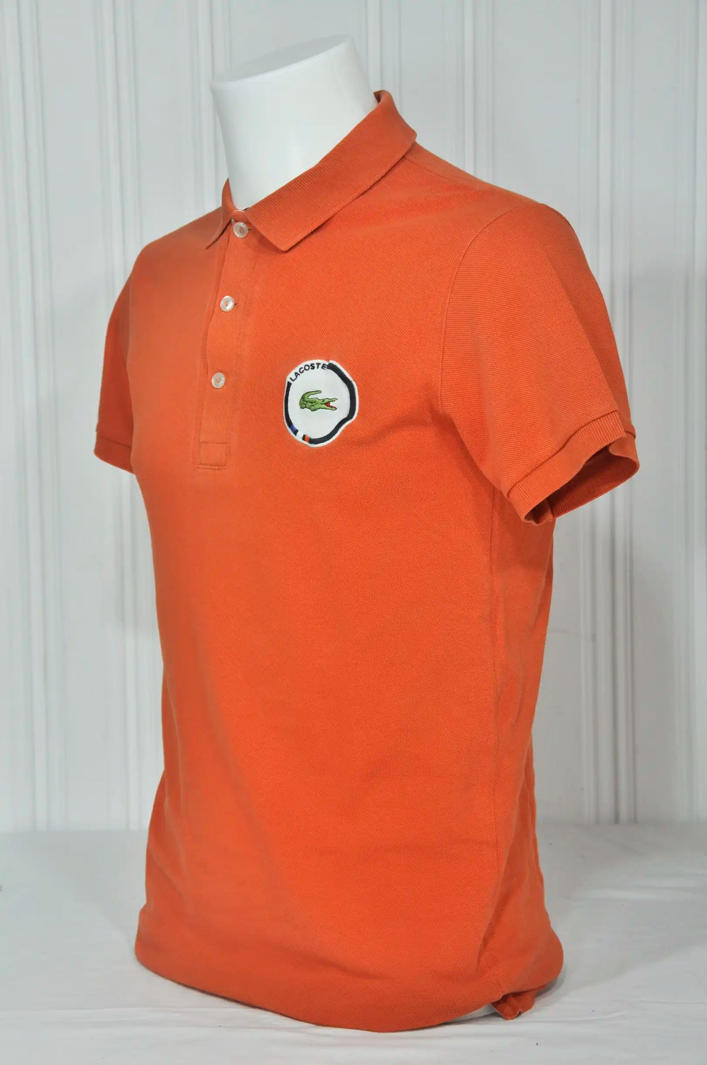 Polo Lacoste S orange vintage