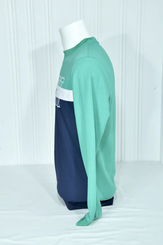 Sweat-shirt Lacoste Sport homme tricolore vert et bleu – Taille M