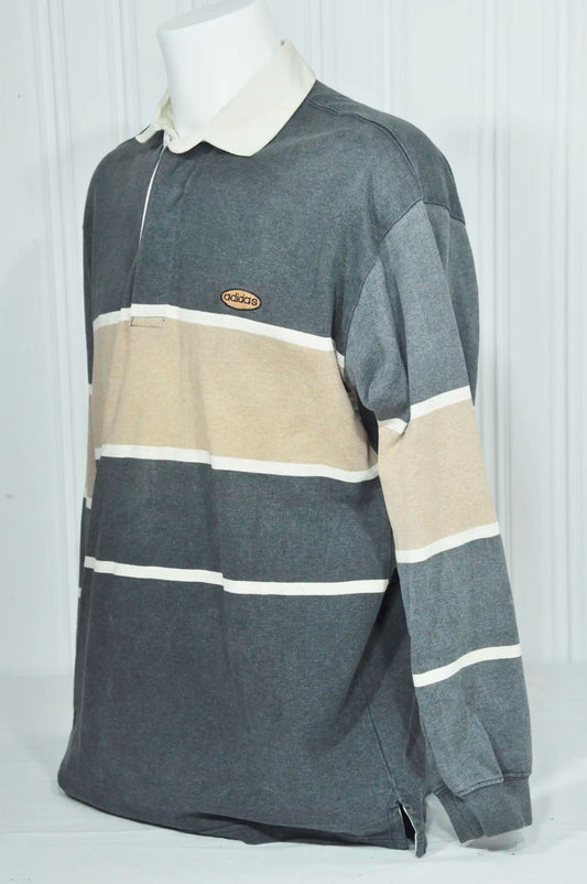 Vintage Adidas Langarm-Polo XL