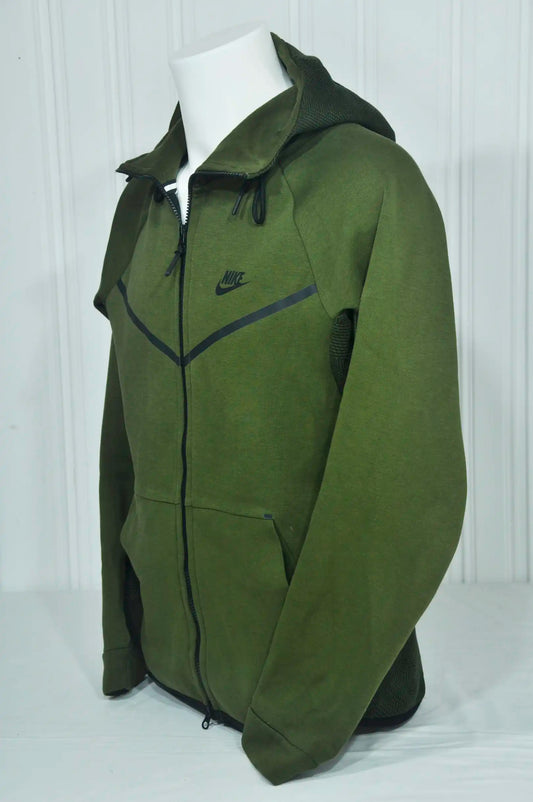 Veste à capuche S NIKE verte vintage