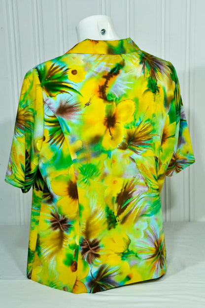 Vintage-Bluse Gr. 50 Gévana Frankreich