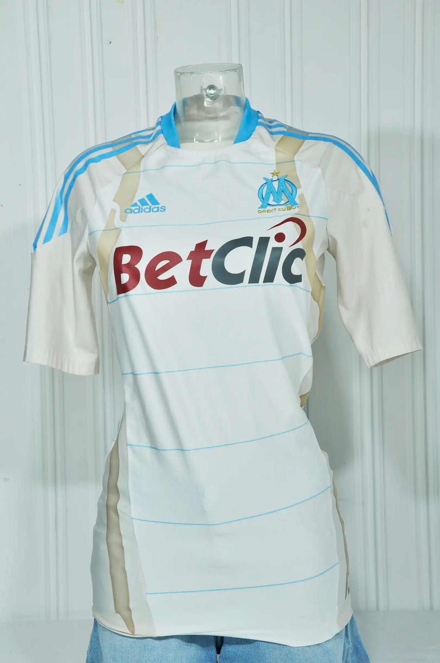 adidas XS OLYMPIQUE DE MARSEILLE Vintage Fußballtrikot