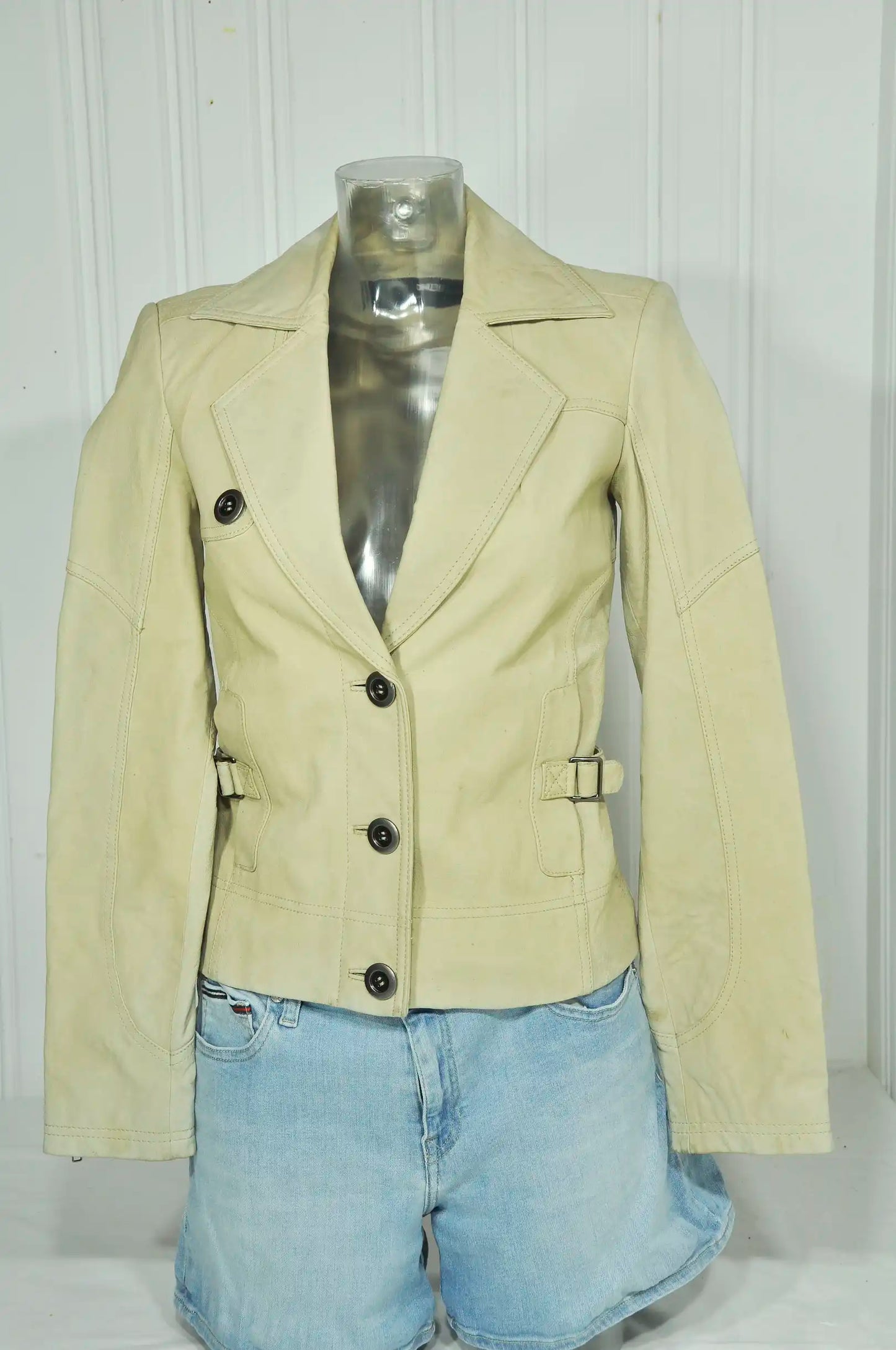 Veste en cuir vintage
