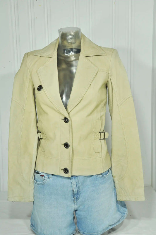 Veste en cuir vintage