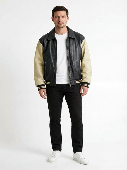 Blouson en cuir XL vintage