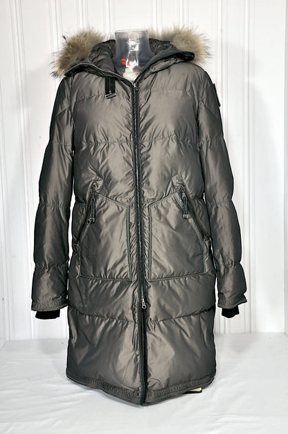 Parajumpers PJS – Doudoune longue kaki à capuche – Taille L