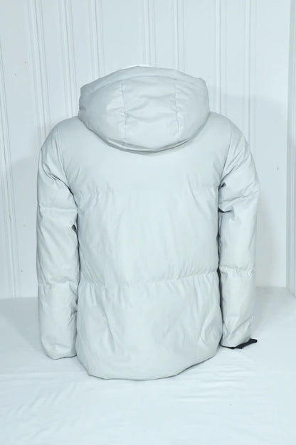 Doudoune grise à capuche Gertrude + Gaston – Taille 2 / M