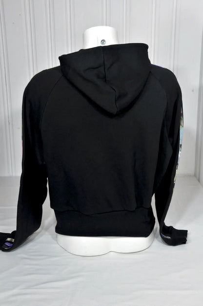 Sweat à capuche vintage Adidas noir – Taille M (40-42)