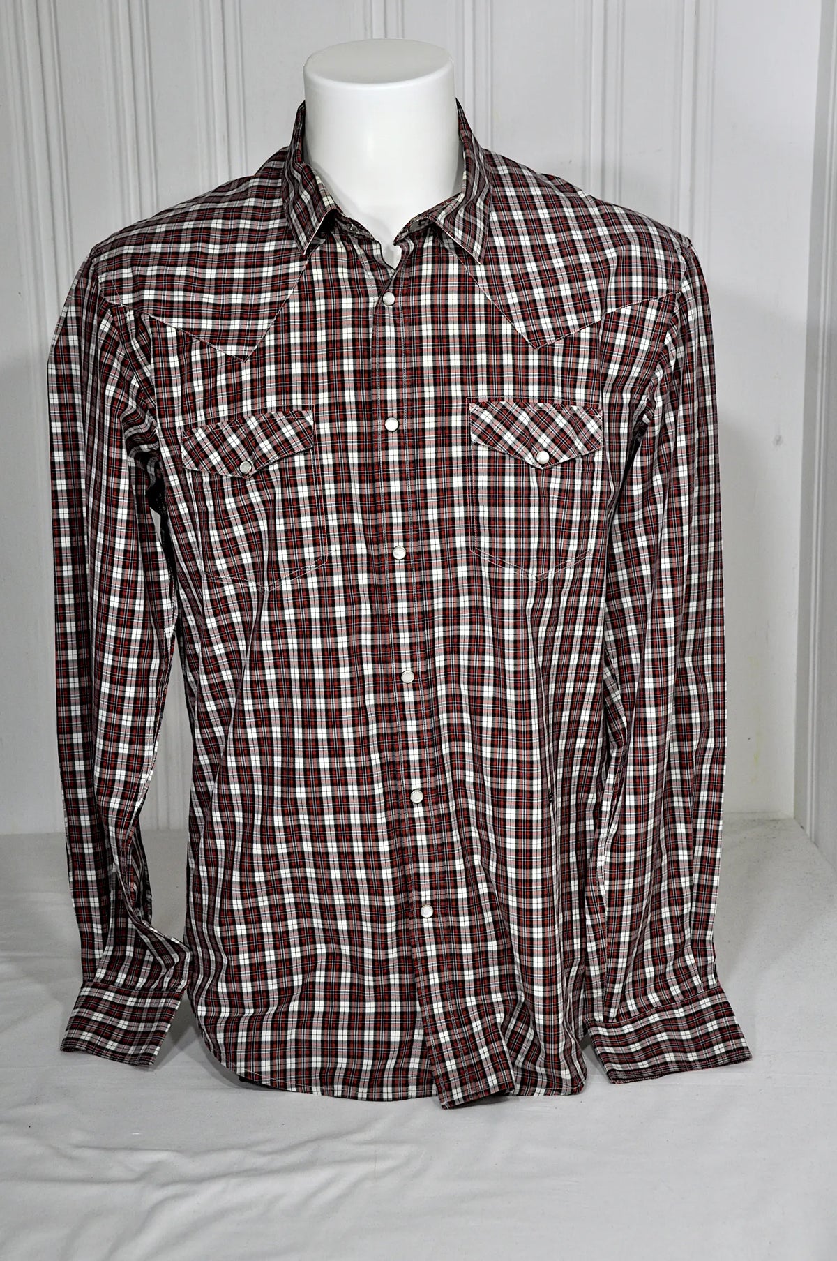Chemise homme Serge Blanco à carreaux – Taille XL – Slim Fit