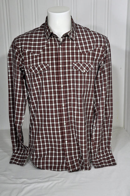 Chemise homme Serge Blanco à carreaux – Taille XL – Slim Fit