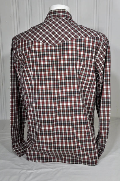 Chemise homme Serge Blanco à carreaux – Taille XL – Slim Fit