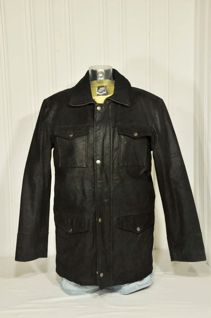 Veste DEVRED en daim noir – Taille M