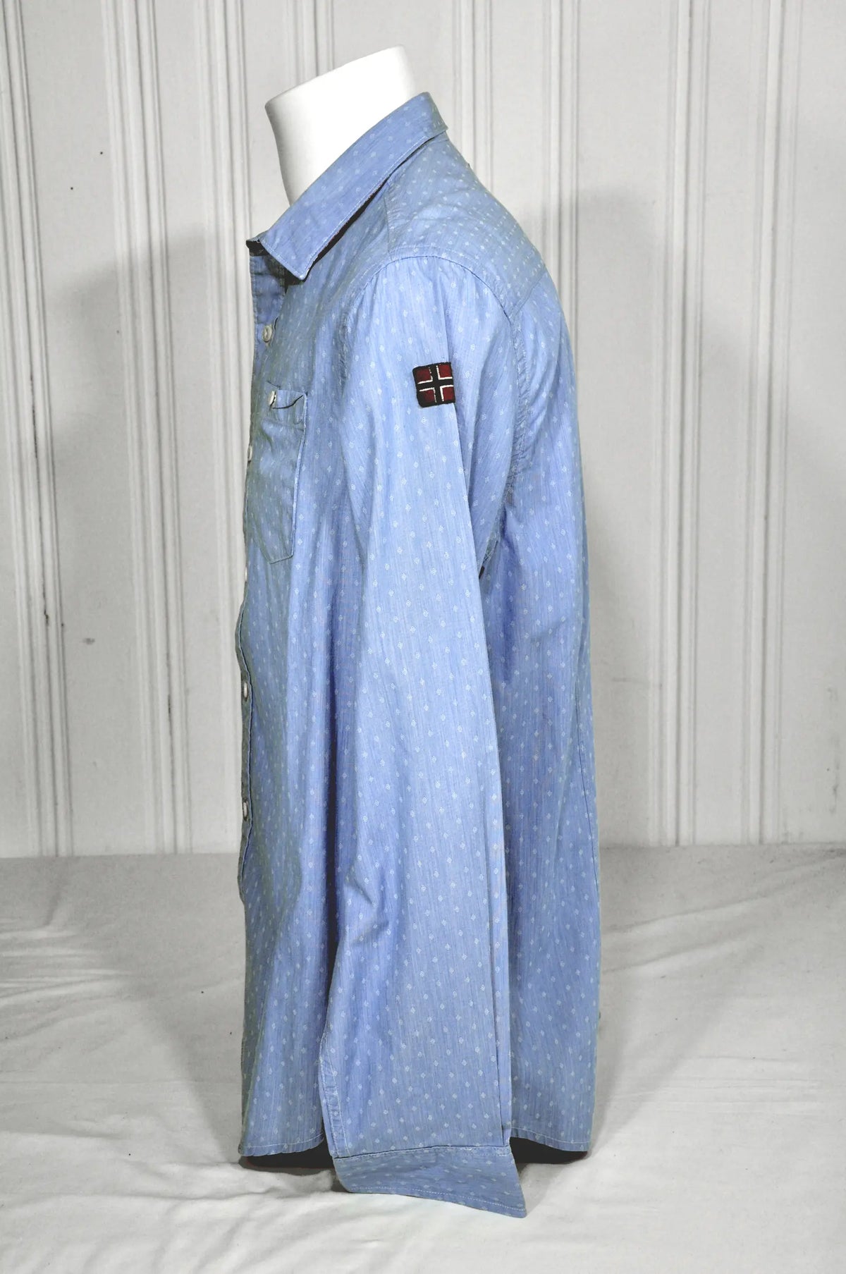 Chemise homme NAPAPIJRI bleu ciel – Taille XL