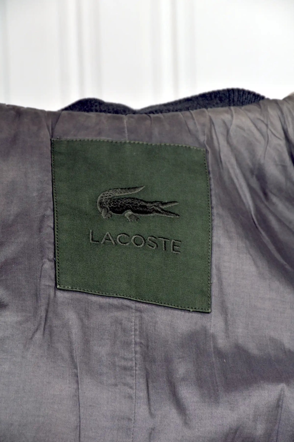 Lacoste – Parka femme kaki à capuche – Taille 36