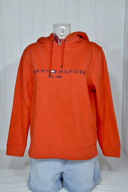 Sweat à capuche femme Tommy Hilfiger orange – Taille S