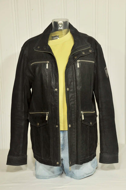 Veste Bruce Field en daim noir – Taille M