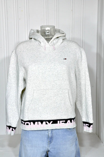 Sweat à capuche Tommy Jeans vintage gris – Taille M