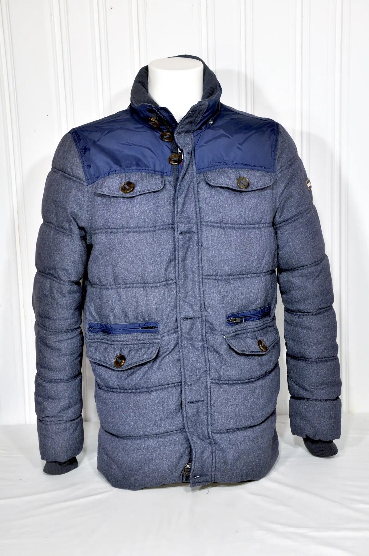 Doudoune Tommy Hilfiger bleu-gris – Homme – Taille L