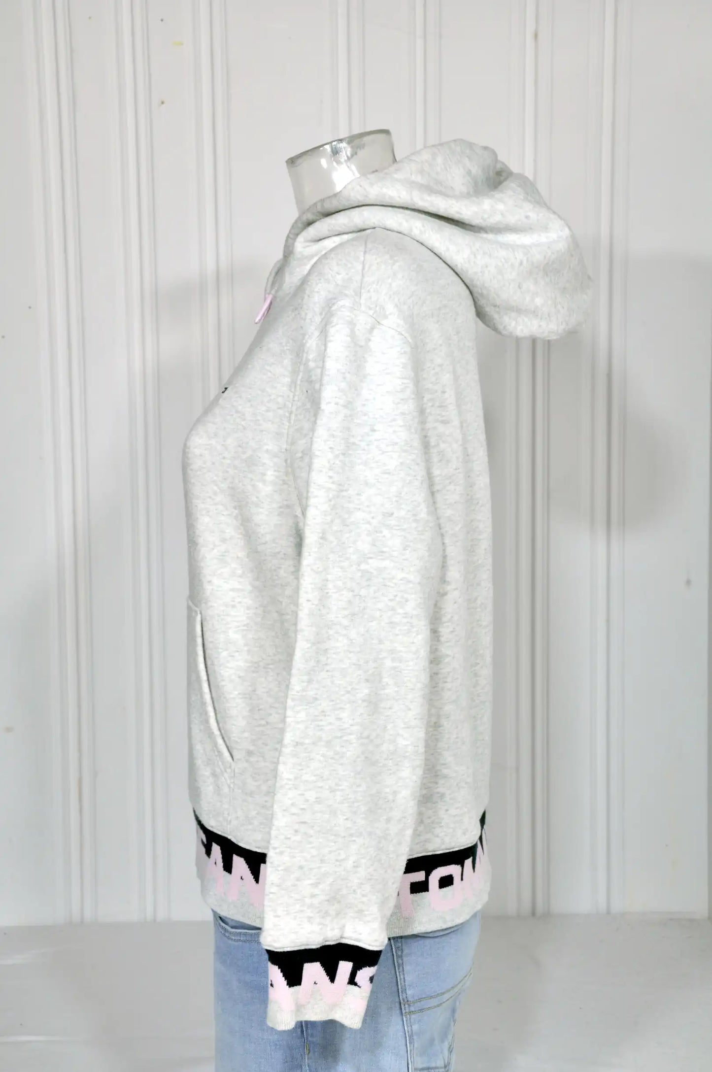 Sweat à capuche Tommy Jeans vintage gris – Taille M