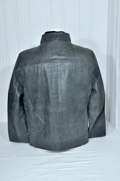Blouson en cuir vert patiné OAKWOOD – Taille S