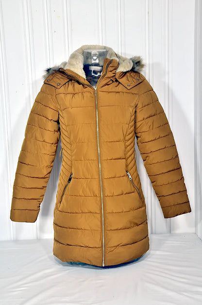 Doudoune longue femme Camaïeu – Moutarde – Taille 36