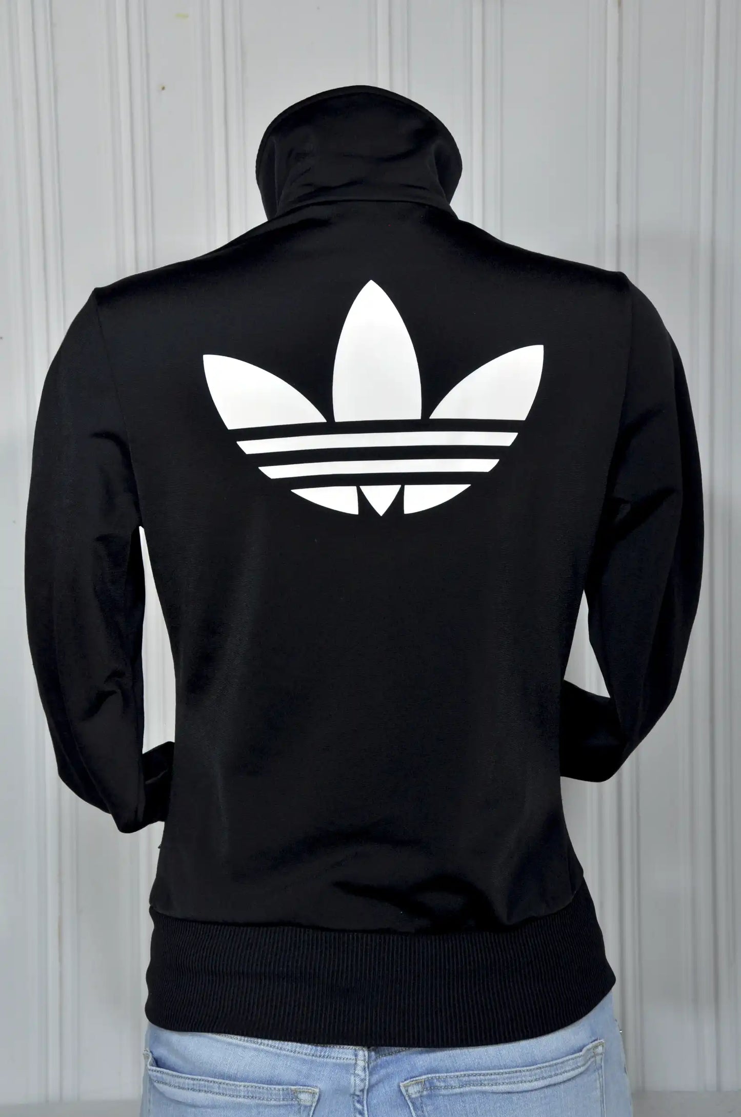 Veste de survêtement femme Adidas vintage noire – Taille 38/M