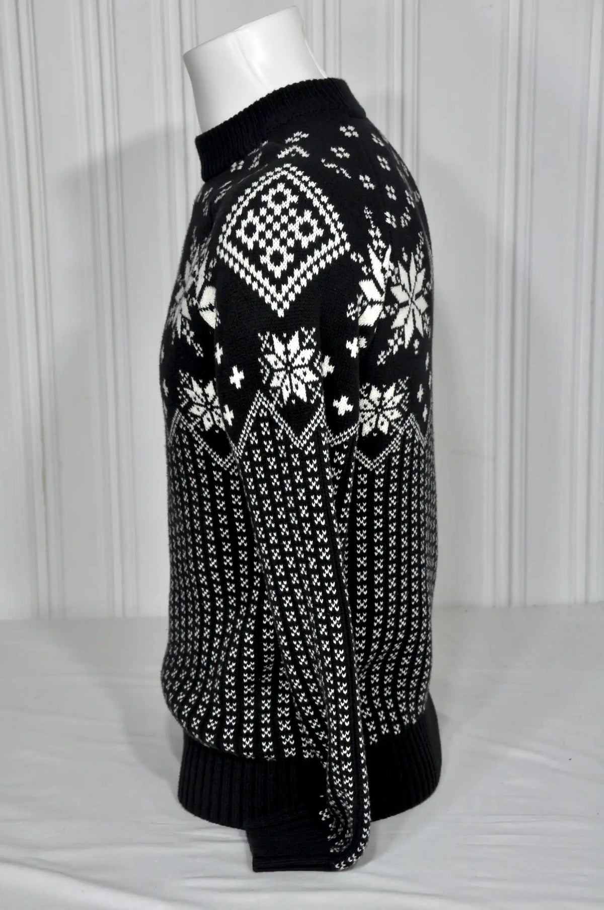 Pull Celio motif nordique noir & blanc – Taille S – Laine