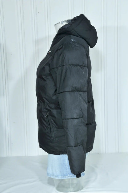Doudoune Schott NYC noire à capuche – Taille S