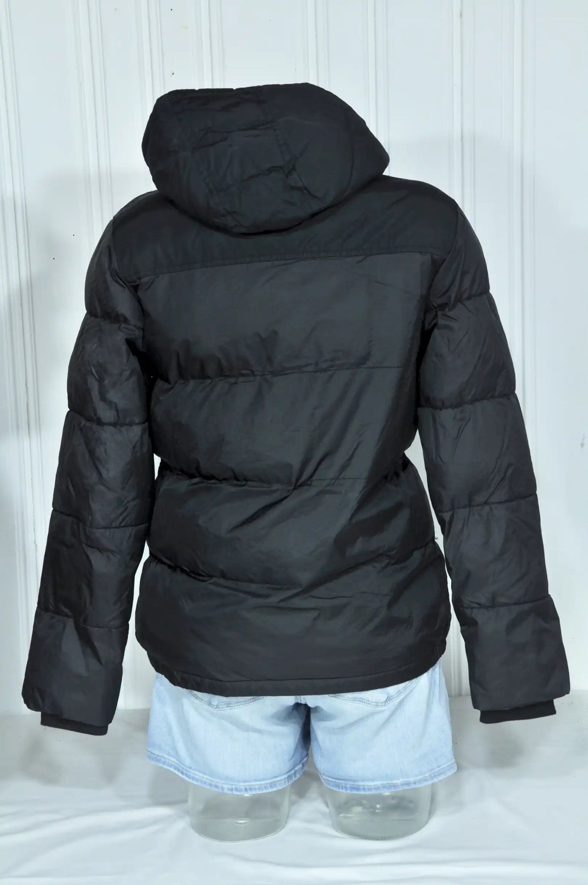 Doudoune Schott NYC noire à capuche – Taille S