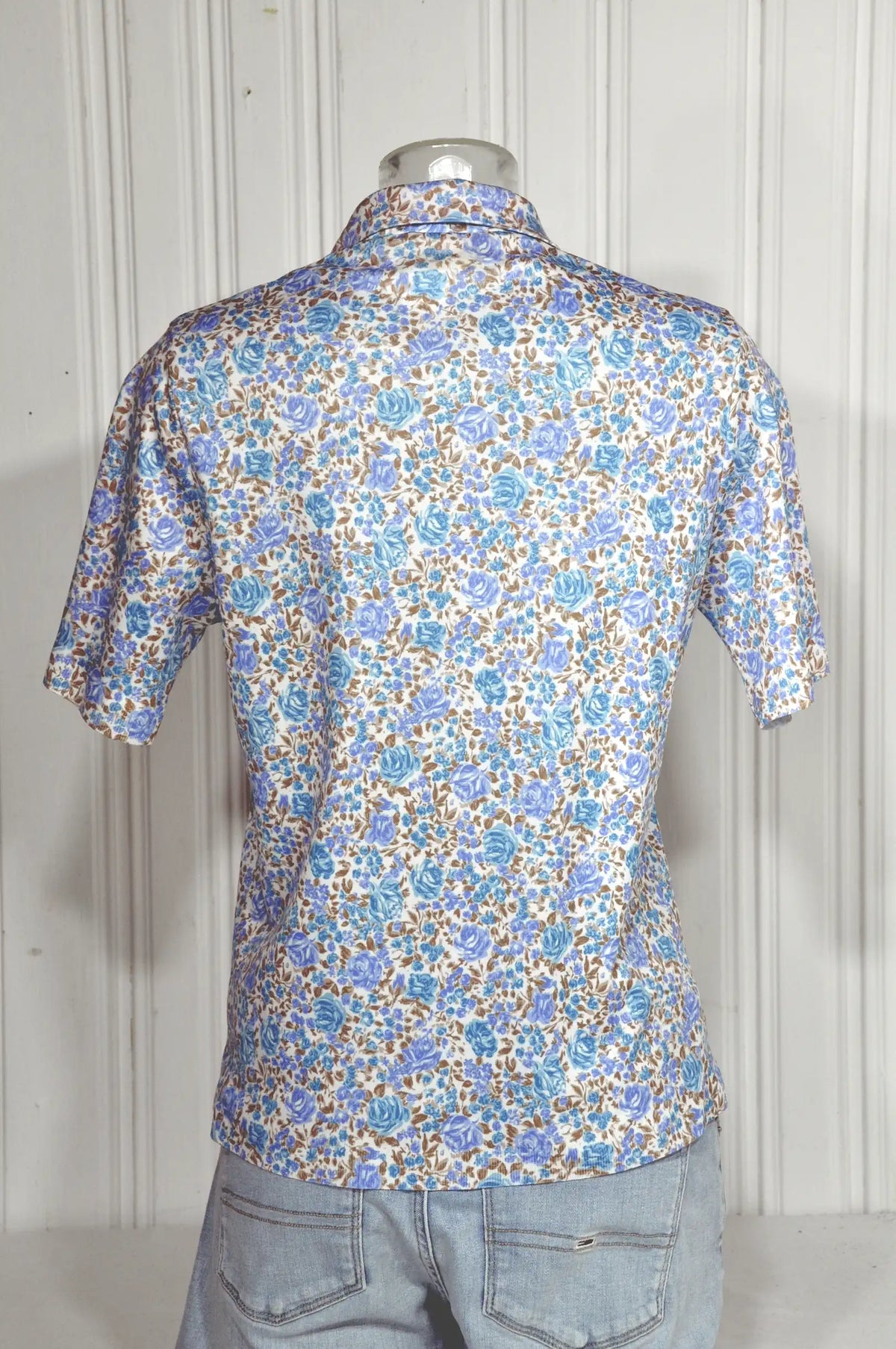 Chemisier GRIFFON Frères vintage fleuri – Taille 3/M