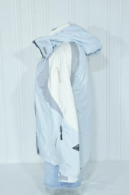 Veste de ski femme Columbia Titanium bleu glacier et blanc – Taille S