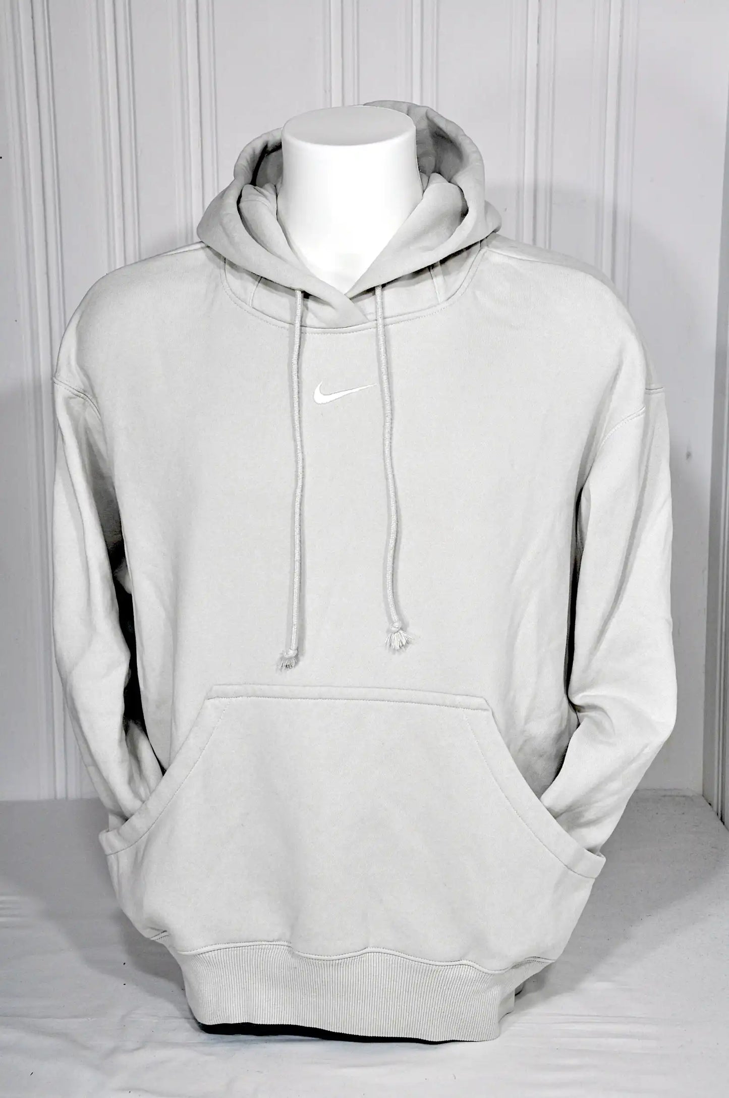 Sweat à capuche Nike vintage gris clair – Taille M