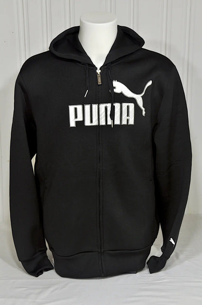 Sweat à capuche zippé Puma noir – Taille L