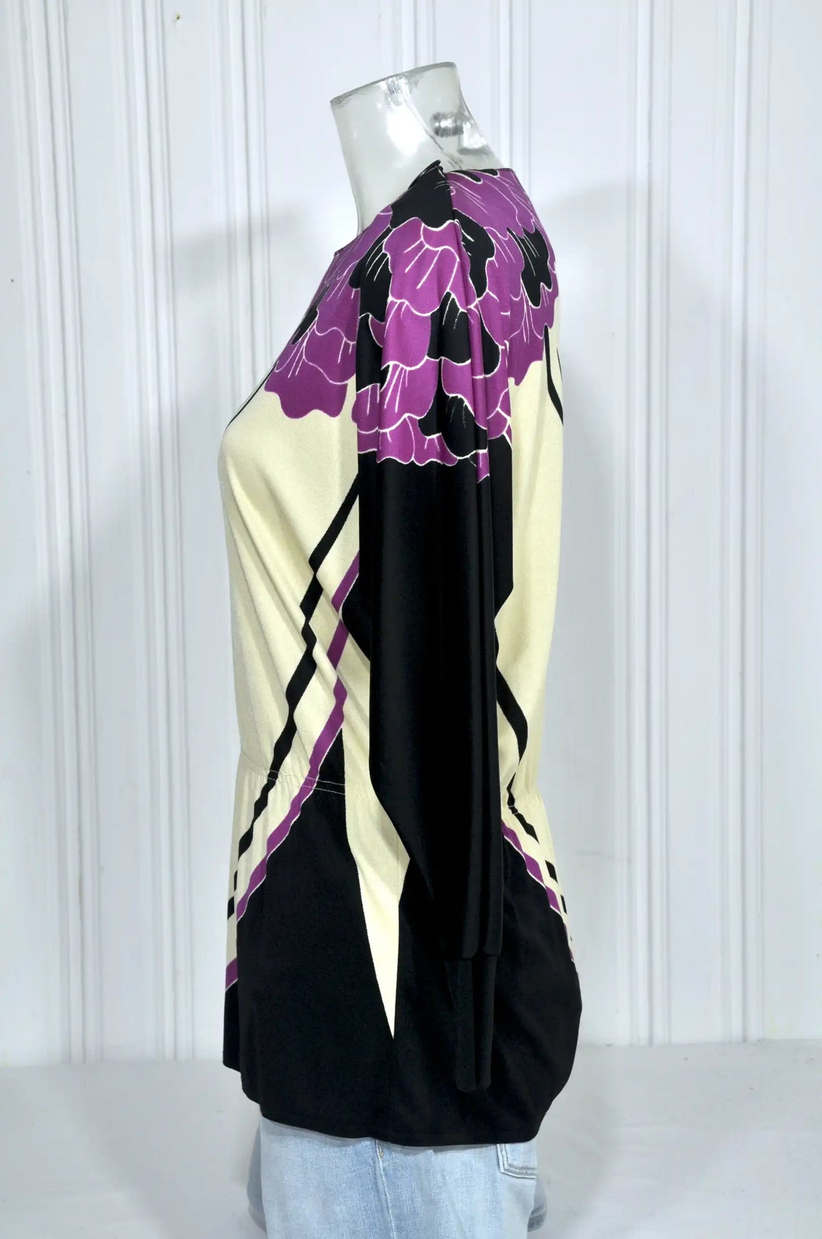 Blouse vintage Virginie Paris fleurie – Taille M