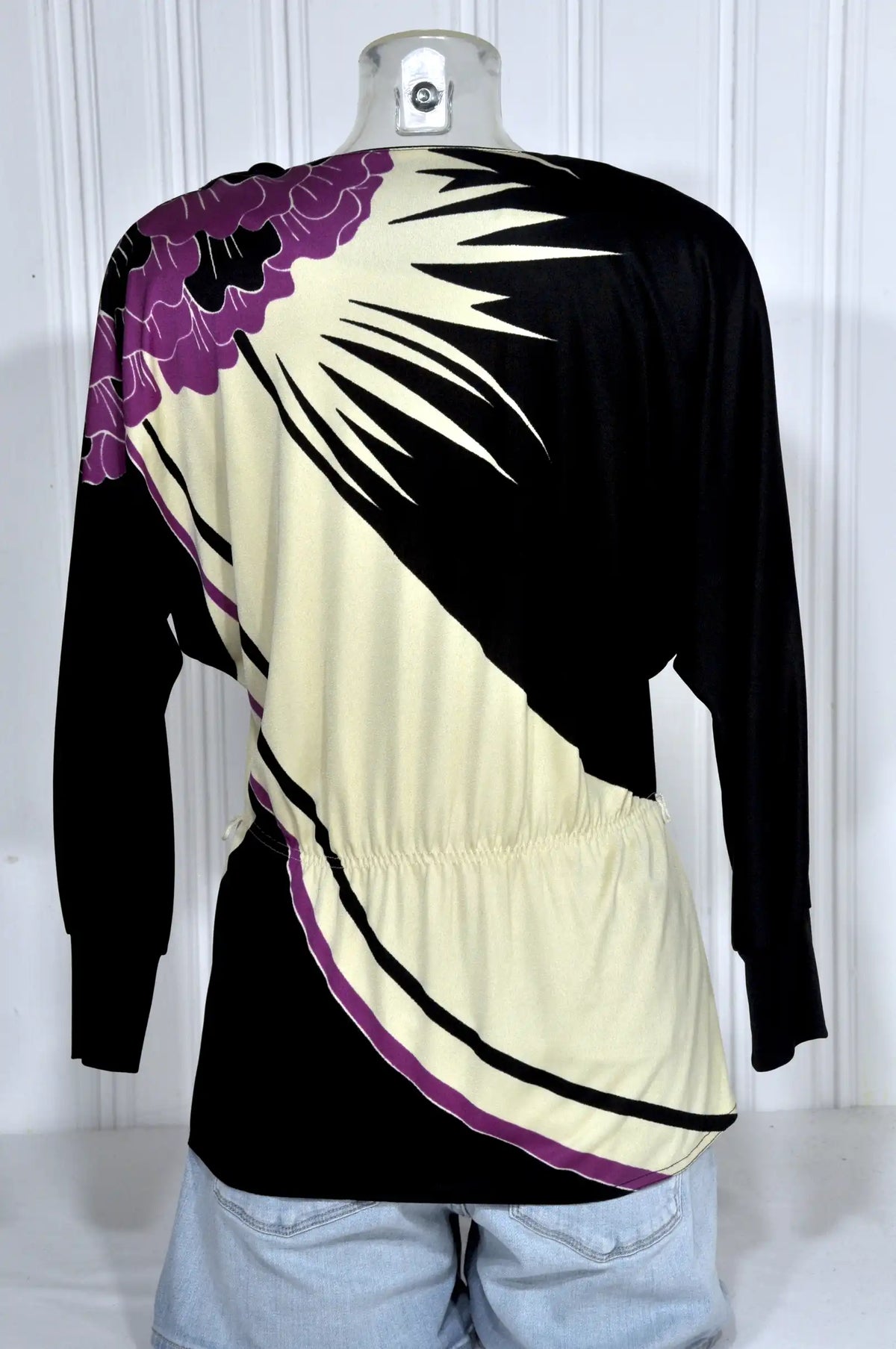 Blouse vintage Virginie Paris fleurie – Taille M
