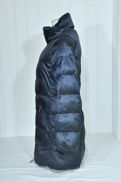 Doudoune longue femme Massimo Dutti bleu marine – Taille M