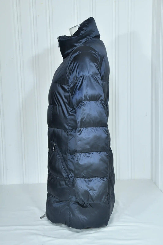 Doudoune longue femme Massimo Dutti bleu marine – Taille M