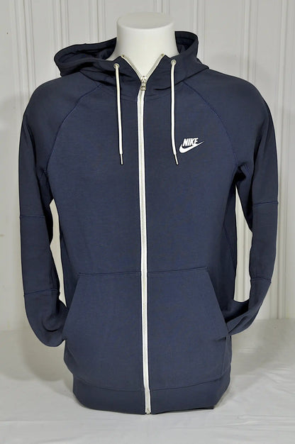 Sweat à capuche zippé Nike bleu marine – Taille S