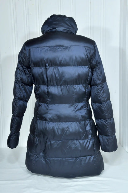 Doudoune longue femme Massimo Dutti bleu marine – Taille M