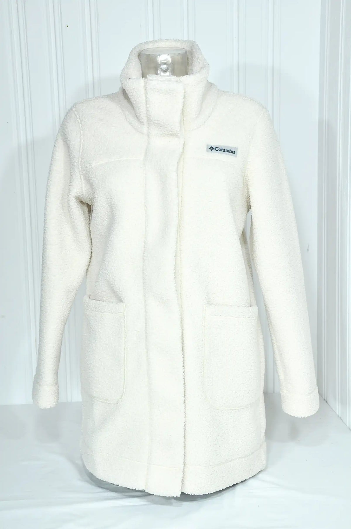 Veste polaire longue femme Columbia écrue – Taille M