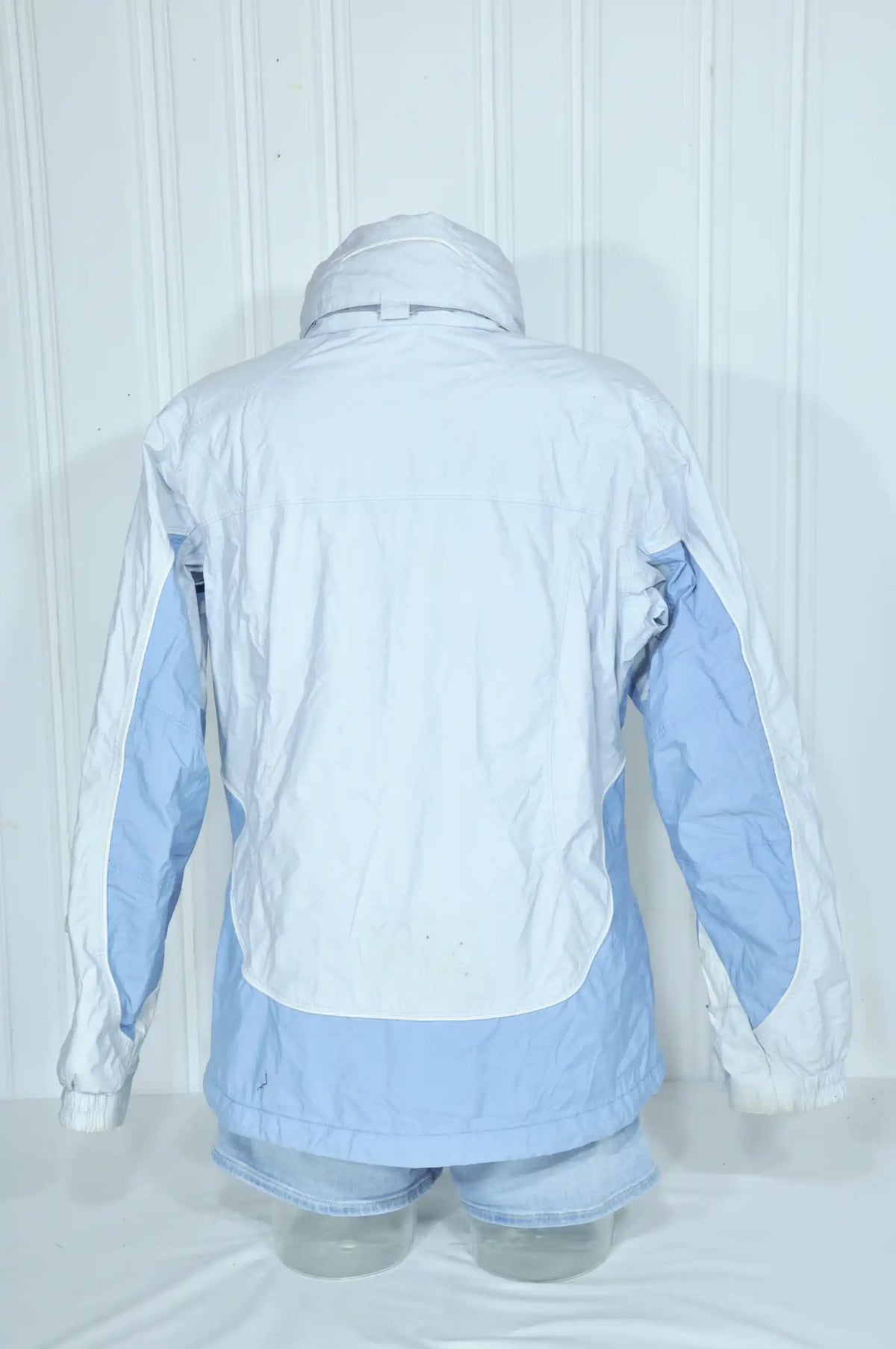 Veste de ski Columbia femme bleu clair et blanc – Taille M